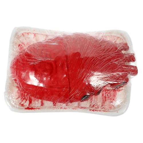 Gogogmee Halloween Deko Herz Organ Requisit aus Robustem Kunststoff Realistisches Menschliches Körperorgan Modell Blutiges Herz für Horror Party Dekoration und Gruselige Halloween Szenen von Gogogmee