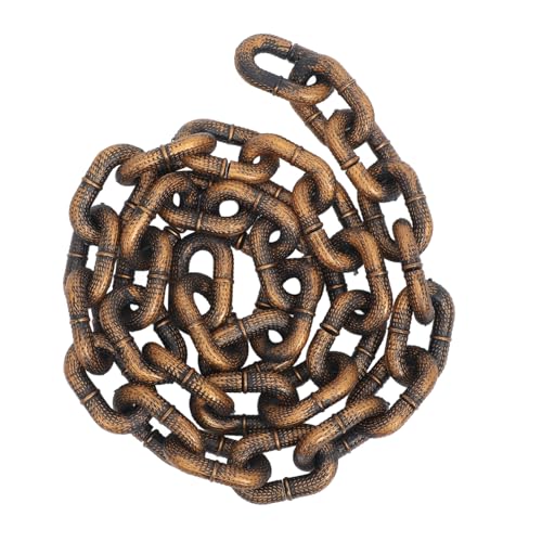 Gogogmee Halloween Dekorative Kunststoffkette Mittelgroß Robuste PVC Hundekette Spaßiger Hundeschmuck für Haustierkostüm und Party von Gogogmee