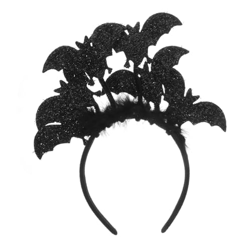 Gogogmee Halloween Haarreif Fledermaus Design Leichtes Party Haarband für Erwachsene und Klassischer Schwarzer Kopfschmuck für Halloween Kostüme Karneval und Themenpartys von Gogogmee