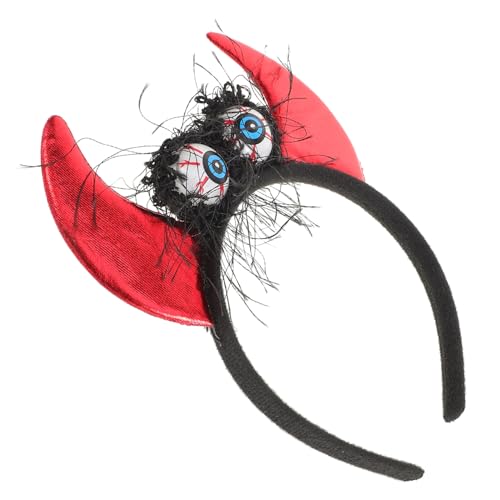 Gogogmee Halloween Haarreif Teufelshörner mit Leuchtenden Augäpfeln Bequemer Kopfschmuck für Damen Leichtes Cosplay Zubehör für Halloween Party Kostüm und Fotoshootings Gogogmee Halloween Haarreif Teufelshörner mit Leuchtenden Augäpfeln Bequemer Kopfschmuck für Damen Leichtes Cosplay Zubehör für Halloween Party Kostüm und Fotoshootings von Gogogmee
