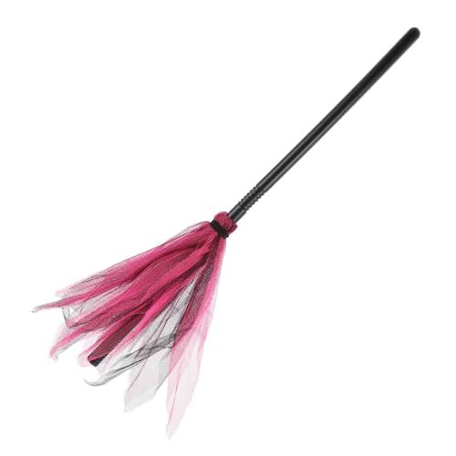 Gogogmee Halloween Hexenbesen Kunststoff Cosplay Requisite mit Rotem Mesh für Erwachsene Partyzubehör Dekoration Wiederverwendbar für Kostüm und Masquerade Gogogmee Halloween Hexenbesen Kunststoff Cosplay Requisite mit Rotem Mesh für Erwachsene Partyzubehör Dekoration Wiederverwendbar für Kostüm und Masquerade von Gogogmee