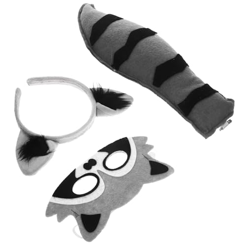 Gogogmee Halloween Waschbär Kostüm mit Stirnband Maske und Tier Cosplay Zubehör für Party Karneval Fasching und Festival Bequem und Detailreich Gestaltet Gogogmee Halloween Waschbär Kostüm mit Stirnband Maske und Tier Cosplay Zubehör für Party Karneval Fasching und Festival Bequem und Detailreich Gestaltet von Gogogmee