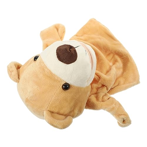 Gogogmee Handpuppe Bär mit Beweglichem Mund Tierpuppen für Interaktives Rollenspiel Fördert Motorik und Kommunikation aus Weichem für Fantasievolles von Gogogmee
