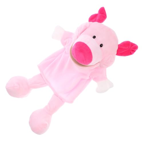 Gogogmee Handpuppe Schwein Plüschspielzeug für Interaktives Handpuppentier zum Geschichtenerzählen Fördert Kommunikation und Hand Auge koordination Niedliches Cartoon Design von Gogogmee