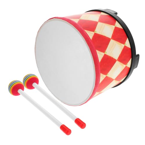 Gogogmee Handtrommel Holz Schlaginstrument mit Karomuster Kindgerecht Gestaltet für Motorische Rhythmische Musikalität und Kreative Spielentwicklung Gogogmee Handtrommel Holz Schlaginstrument mit Karomuster Kindgerecht Gestaltet für Motorische Rhythmische Musikalität und Kreative Spielentwicklung von Gogogmee