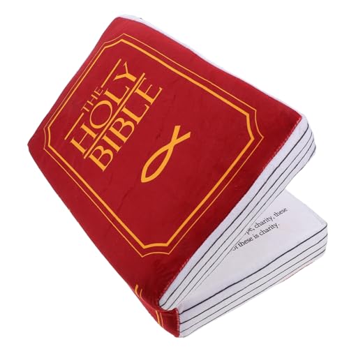 Gogogmee Heiliges Bibel Plüschkissen Kreatives Weiches Buchkissen Für Dekoration Und Freizeit Für Erwachsenen Als Gemütliches von Gogogmee