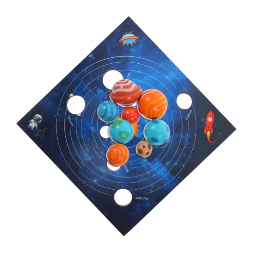 Gogogmee Hölzernes Sonnensystem Puzzle Spielzeug Planeten Jigsaw Puzzle Spielzeug Lernen Montessori Bildungsspielzeug Für Kleinkinder Kinder Jungen Mädchen von Gogogmee