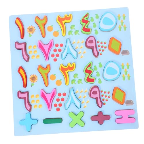 Gogogmee Holz Arabische Zahlen Puzzle Für Kinder Montessori Spielzeug Lernen Spielzeugbrief Erkennung Bildungsspiel Für Kleinkinder von Gogogmee