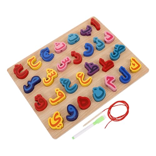 Gogogmee Holz Arabisches Alphabet Puzzle Doppelseitig Lernspielzeug für Vorschulkinder mit Verschiebbaren Buchstaben und Zeichenbrett Pädagogisch Sicher Kreativ und Interaktiv für Arabisch Gogogmee Holz Arabisches Alphabet Puzzle Doppelseitig Lernspielzeug für Vorschulkinder mit Verschiebbaren Buchstaben und Zeichenbrett Pädagogisch Sicher Kreativ und Interaktiv für Arabisch von Gogogmee