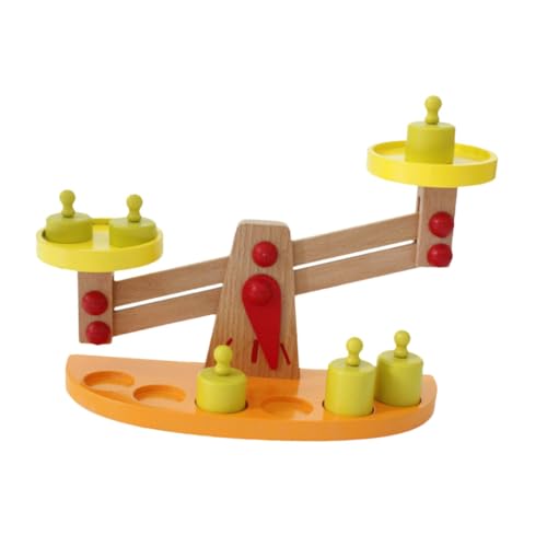 Gogogmee Holz Balance Waage für Pädagogisches Lernspielzeug zur Gewichtslehre und Zahlenverständnis Montessori Inspirierte von Kreativität und Feinmotorik Ab Jahren von Gogogmee