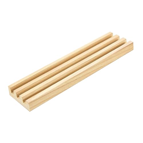 Gogogmee Holz Domino Halter aus Natürlichem Buchenholz Stabiles Mehrschlitziges Domino Rack mit Schräger Ablage Praktischer Organizer für Erwachsene und Kreative Spiele Gogogmee Holz Domino Halter aus Natürlichem Buchenholz Stabiles Mehrschlitziges Domino Rack mit Schräger Ablage Praktischer Organizer für Erwachsene und Kreative Spiele von Gogogmee