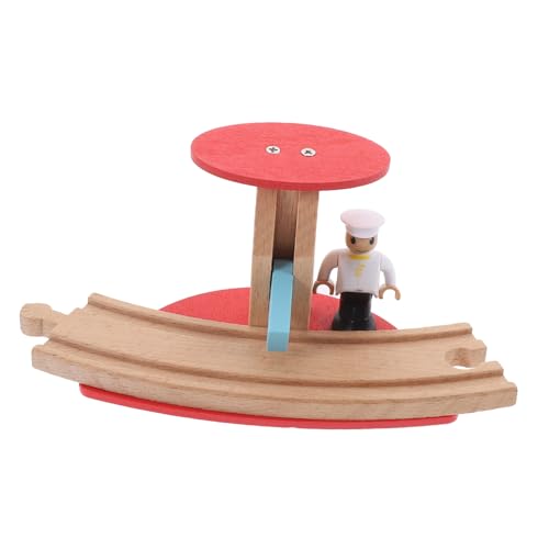 Gogogmee Holz Eisenbahn Zubehör Zug Schienen DIY Straßenblock Modell mit Glatter Oberfläche Sicher für Innen Außen Spielzimmer Geschenk von Gogogmee