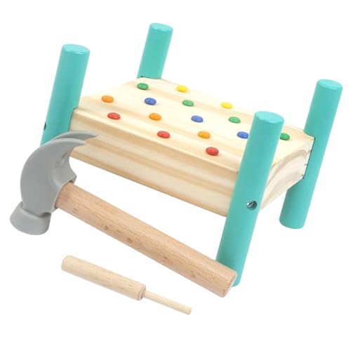 Gogogmee Holz Hammerspiel für Junge Mädchen Buntes Nagelspielzeug Pädagogisch Interaktiv Fördert Hand Auge koordination und Kreativität für Ab Jahr Gogogmee Holz Hammerspiel für Junge Mädchen Buntes Nagelspielzeug Pädagogisch Interaktiv Fördert Hand Auge koordination und Kreativität für Ab Jahr von Gogogmee