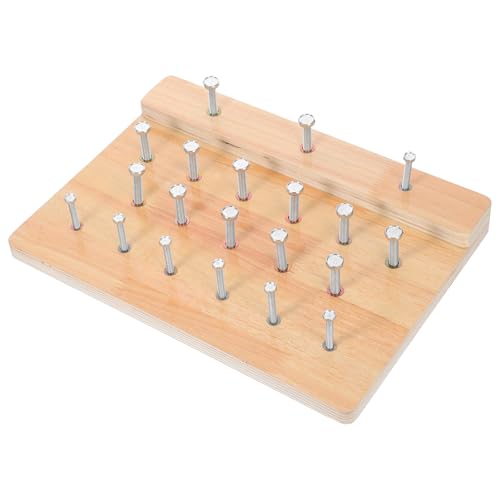 Gogogmee Holz Handübungsbrett zur Verbesserung von Feinmotorik und Handflexibilität der Rehabilitation für Fingerkraft und Hand Auge Koordination von Gogogmee