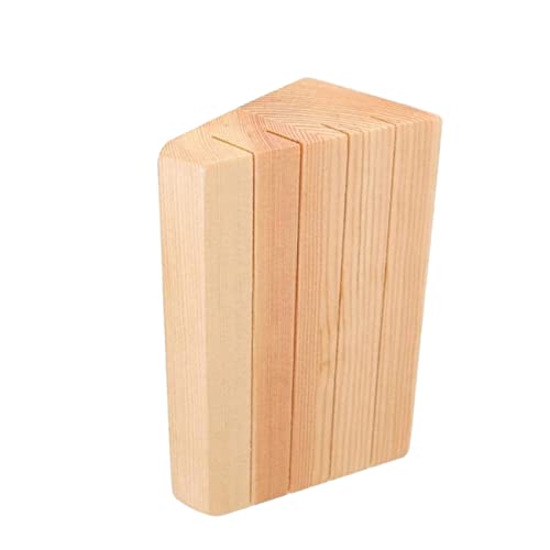 Gogogmee Holz Kartenhalter Spielkartenständer mit Breiter Nut für Überlappung Freihändiges Kartenspielen Praktische Sichtschutzfunktion Geeignet für Spiel Kinderspiele Natürlicher von Gogogmee