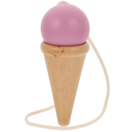 Gogogmee Holz Kendama Geschicklichkeitsspiel Zubehör Hand Augen koordination Balance Training Motorikspielzeug für Jugendliche Sicheres Lernspielzeug Praktisches Outdoor Indoor Spiel von Gogogmee