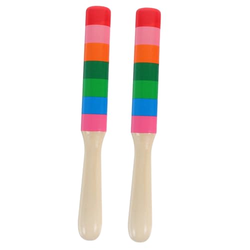 Gogogmee Holz Percussion Instrument Sticks Rhythmusstarke Robuste Klangstäbe für Musikunterricht Klare Töne Langlebige Rhythmusstäbe für Trommel und Percussion Spielspaß von Gogogmee