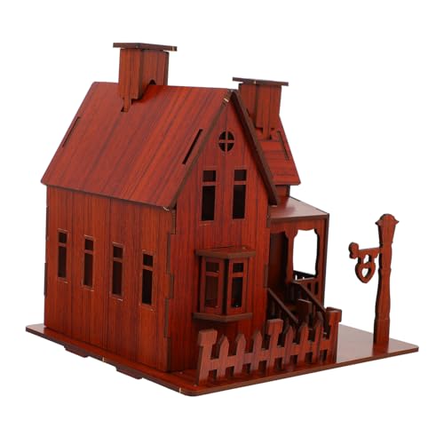 Gogogmee Holz Puzzle Villa Modell DIY Bausatz Kreatives Handwerksspielzeug für Erwachsene Fördert Feinmotorik und Geistige Entwicklung Langlebiges Holzmaterial Gogogmee Holz Puzzle Villa Modell DIY Bausatz Kreatives Handwerksspielzeug für Erwachsene Fördert Feinmotorik und Geistige Entwicklung Langlebiges Holzmaterial von Gogogmee