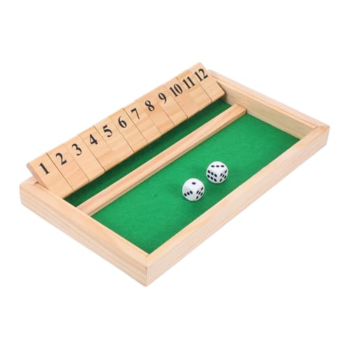 Gogogmee Holz Würfelspiel Shut The Box Strategisches Brettspiel für Erwachsene und Familien Kreatives Zahlen und Mathespiel für Partys Bars und Zuhause Einzigartiges Ansprechendes Design von Gogogmee