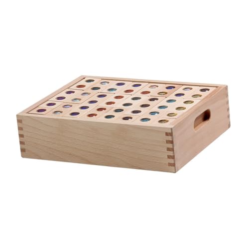 Gogogmee Holzbauklötze Diamantform Kinderpuzzle aus Holz und Pädagogisches Bauspielzeug für Frühes Lernen Sichere Glatte Kanten Fördert Kreativität und Eltern Junge Mädchen Interaktion von Gogogmee