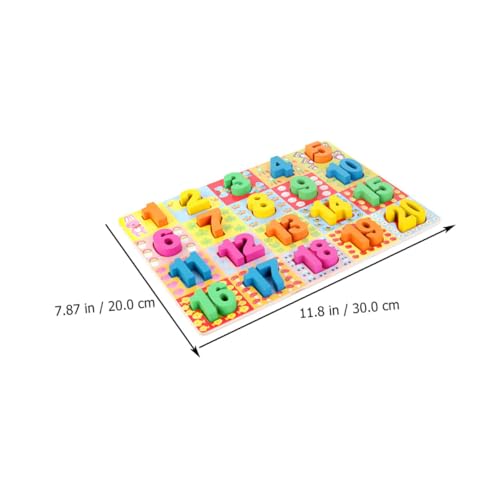 Gogogmee Holzpuzzle Zahlen Lernspielzeug Montessori Pädagogisch Sicher Glatt Poliert Für Jungen Mädchen Ab Jahren von Gogogmee