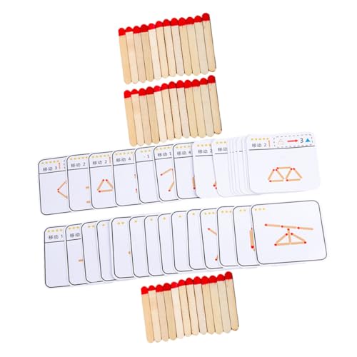 Gogogmee Holzpuzzle aus Sicherem Material mit Wasserfester Farbe Pädagogisches Desktop Toy Auge Hand Koordination und Formenerkennung Motorisches Lernspielzeug für Vorschulkinder von Gogogmee