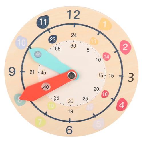 Gogogmee Holzspielzeug Uhr Cartoon Design für Zeitkognition und Lernen Sicheres und Robustes Fördert Kreativität und Logische Fähigkeiten Bildungsspielzeug Gogogmee Holzspielzeug Uhr Cartoon Design für Zeitkognition und Lernen Sicheres und Robustes Fördert Kreativität und Logische Fähigkeiten Bildungsspielzeug von Gogogmee