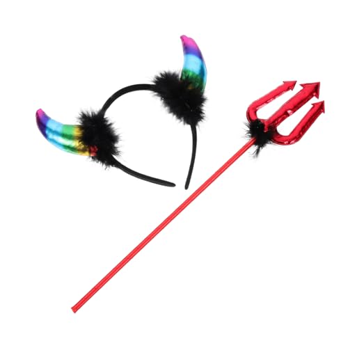 Gogogmee Horn Stirnband Set Teufelshorn Haarband Halloween Kostüme Halloween Teufelshörner Teufelskostüm Teufelsgabel Damen Kunststoff Gogogmee Horn Stirnband Set Teufelshorn Haarband Halloween Kostüme Halloween Teufelshörner Teufelskostüm Teufelsgabel Damen Kunststoff von Gogogmee