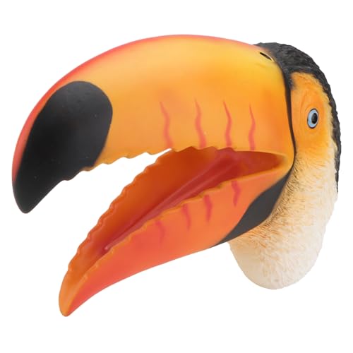 Gogogmee Interactive Toucan Hand Puppet Weiche Tierhandpuppe für Fördert Kreativität Vorstellungskraft und Kommunikation Rotes Weiches Material für Rollenspiele und Lernaktivitäten von Gogogmee