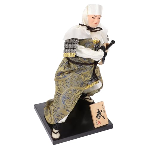 Gogogmee Japanische Samurai Puppe Dekofigur aus Hochwertigem Material Leicht und Langlebig Wohnraumdekoration für Schlafzimmer Wohnzimmer und Büro Authentisches Japandi Ornament von Gogogmee