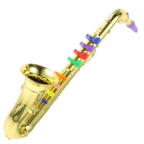 Gogogmee Kinder Blasinstrument Spielzeug Trompete Musikinstrument Kinderinstrument Spielzeug Saxofon Modell Kinder Saxophon Kreatives Saxophon Modell Kinder Saxophon Spielzeug von Gogogmee