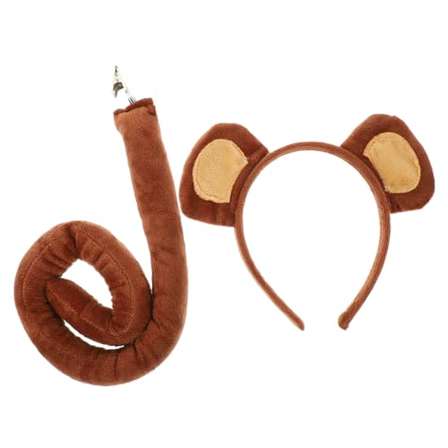 Gogogmee Affenohr-stirnband Für Jungen Und Mädchen Tierohr-stirnband-set -affenkostüm Für Party Und Bühnenauftritt von Gogogmee