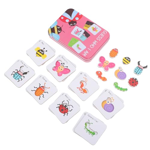 Gogogmee Kinderpuzzle Insekten Holzspielzeug Lernspielzeug für Vorschulkinder Ab Jahren Fördert Kognitive Fähigkeiten Farberkennung und Spielerisches Matching Interaktives Pädagogisches von Gogogmee