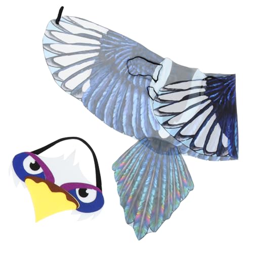 Gogogmee Kinderset Adlerflügel Halloween Kostüm Bequem Leicht Kreatives Vogel Flügelkostüm für Jungen Mädchen Karneval Party Cosplay Zubehör von Gogogmee