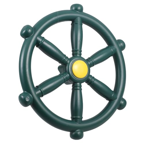 Gogogmee Kinderspielplatz Lenkrad Grün Wetterfestes Drehbares Spielplatz Zubehör für Outdoor Schaukel Realistisch Gestaltetes Piraten Steuerrad für Einfache Montage Langlebiges Gogogmee Kinderspielplatz Lenkrad Grün Wetterfestes Drehbares Spielplatz Zubehör für Outdoor Schaukel Realistisch Gestaltetes Piraten Steuerrad für Einfache Montage Langlebiges von Gogogmee