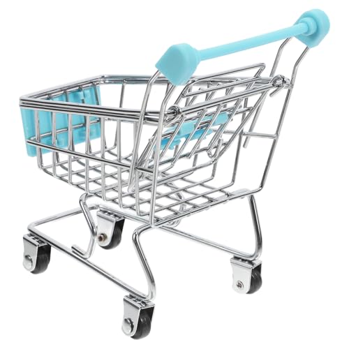 Gogogmee Kleiner Mini einkaufswagen aus Realistisches Design Stilvolle Dekoration für Puppenhaus Multifunktionaler Mini handwagen in Hellblau Kompakte für Kinderzimmer Gogogmee Kleiner Mini einkaufswagen aus Realistisches Design Stilvolle Dekoration für Puppenhaus Multifunktionaler Mini handwagen in Hellblau Kompakte für Kinderzimmer von Gogogmee