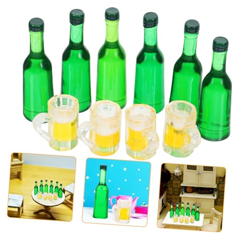 Gogogmee 2 Set Miniatur Bier Flaschen Becher Für Puppenhaus Landschaft Realistische Landschaft Dekorationen Gogogmee 2 Set Miniatur Bier Flaschen Becher Für Puppenhaus Landschaft Realistische Landschaft Dekorationen von Gogogmee