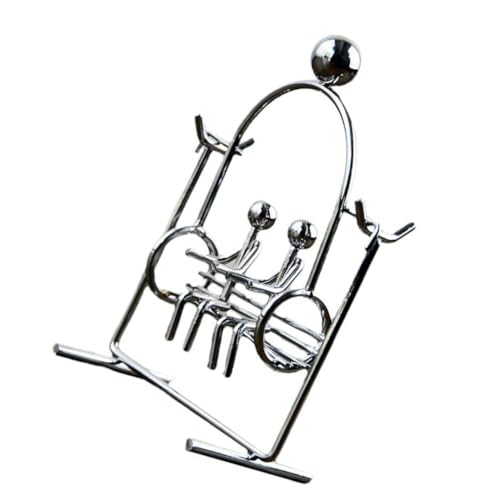 Gogogmee Kreatives Eisenpaar Figur Balancierender Ball Schwingendes Kipp für Schreibtischdekoration Kunstvolle Kunsthandwerk für Stilvolle und Wohnräume Gogogmee Kreatives Eisenpaar Figur Balancierender Ball Schwingendes Kipp für Schreibtischdekoration Kunstvolle Kunsthandwerk für Stilvolle und Wohnräume von Gogogmee