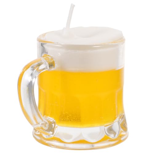 Gogogmee Kreatives Mini Bierglas als Party Dekoration Dekoratives Bierglas für Hochzeit Geburtstag und Mehr Langlebiges und Sicheres Wachsmaterial mit Natürlichem Gogogmee Kreatives Mini Bierglas als Party Dekoration Dekoratives Bierglas für Hochzeit Geburtstag und Mehr Langlebiges und Sicheres Wachsmaterial mit Natürlichem von Gogogmee