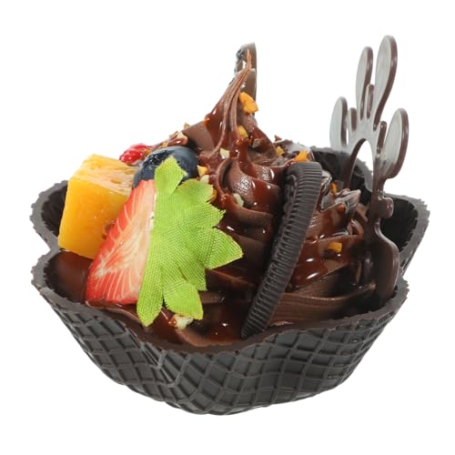 Gogogmee Künstliches Eiscreme Modell Lebensechtes Dessert Deko für Fotografie und Veranstaltungen Realistische Simulation Bunten Farben Perfektes und Requisite für Feiern von Gogogmee