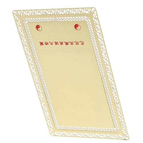 Gogogmee Kupfer Amulettkarte Tai Chinesische Glücksbringer Dekoration für Zuhause Feng Shui Schutzkarte zum Tragen als Glücksbringer und Segenskarte für Neujahr und Geburtstag von Gogogmee