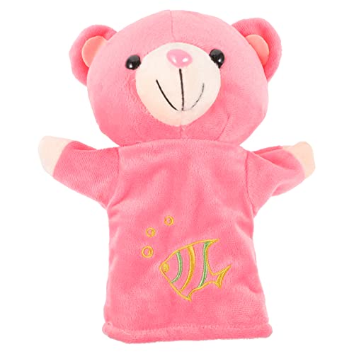 Gogogmee Kuscheliger Cartoon Bär Handpuppe Interaktives Stofftier für Eltern Junge Mädchen für Ab Jahren Realistische Tierdesigns für Kreative Geschichten von Gogogmee