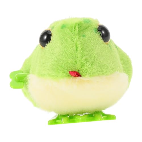 Gogogmee Kuscheliges Springtier für Neugeborene und Junge Mädchen Jahr Weiches Plüschtier Frosch mit Realistischem Hüpfen Kopfheben und Krabbelmotivation Sicher und Detailreich Gefertigt von Gogogmee