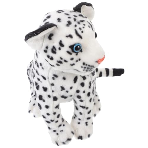 Gogogmee Kuscheltier Leopard Plüschfigur Weiches Stofftier für Lustige Dekoration für Schreibtisch und Wohnzimmer Hochwertige Verarbeitung Angenehmer Touch von Gogogmee