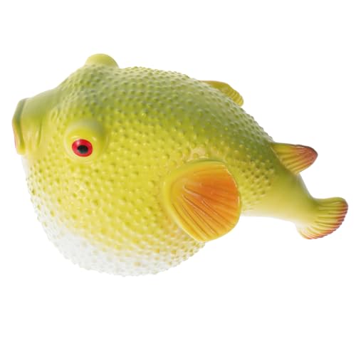 Gogogmee Lebensechte Pufferfisch Figur aus Weichem Kunststoff und Baumwolle Kleines Meeresbewohner Realistische Simulation Leichtes Kinderzimmer Dekor Strapazierfähiges Pufferfisch Modell von Gogogmee