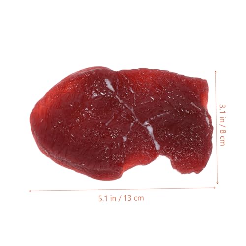 Gogogmee Lebensechtes Rindfleisch Modell aus Realistische Küchen Dekoration Wiederverwendbares Künstliches Steak für Kinderküchen Filmrequisiten Fleischladen und von Gogogmee