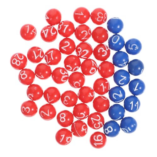 Gogogmee Lotteriekugeln mit Nummernätzung Langlebig Praktische Ziehungskugeln für Unterhaltung Erwachsenenparty Vielseitig Einsetzbar Bingo Tombola Spiele Zubehör von Gogogmee