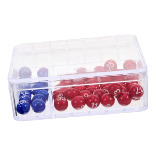 Gogogmee Lotteriemaschine mit Kugeln Stabiles für Zahlenziehung Vielseitige Mini Lottozahlenpicker Pädagogisch für Farben und Zahlenlernen Einfache Bedienung für Party und Lernspiele von Gogogmee