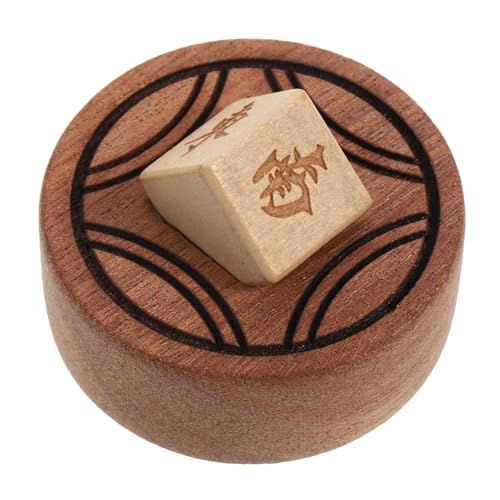 Gogogmee Mahjong Würfel aus Echtem Holz Robustes Spielwürfel Zubehör für Chinesisches Gesellschaftsspiel Leicht Tragbar für Zuhause Partys Bars und Ktv Dekorativ und Vielseitig Einsetzbar von Gogogmee