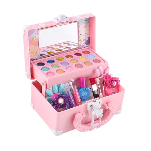 Gogogmee Make Up Set Waschbar Hochrealistisches Mädchen Kosmetik Set Sicheres Material mit Abgerundeten Kanten Farbenreiches Rollenspiel Zubehör Kreativität und Farberkennung von Gogogmee